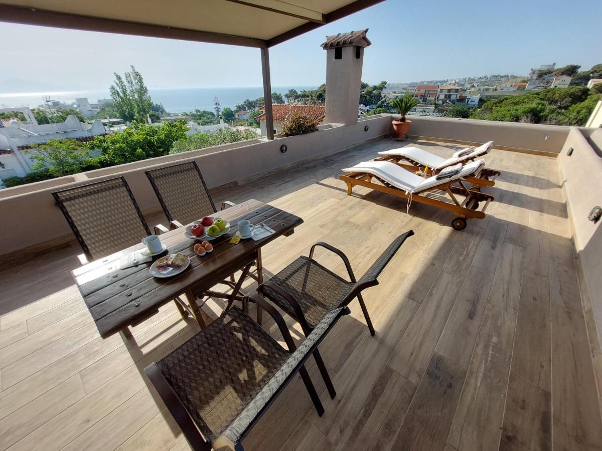 Sea View Apartment 15 Min From Athens Airport Néa Mákri Exterior foto